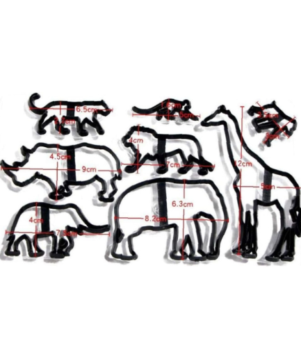 Emporte-pièce en plastique en forme d'animaux