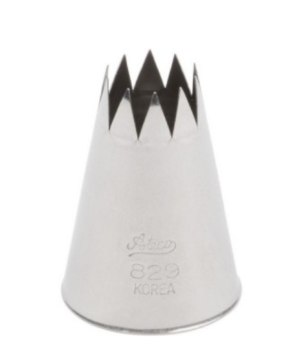 Douille Pâtisserie Inox Cannelée 9 dents N° 362